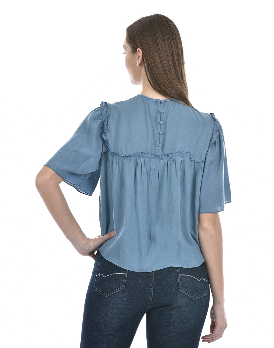 Numero Uno Women Solid Blue Top